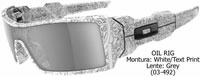 Oakley Oil Rig White-Text Print-Grey (03-492)